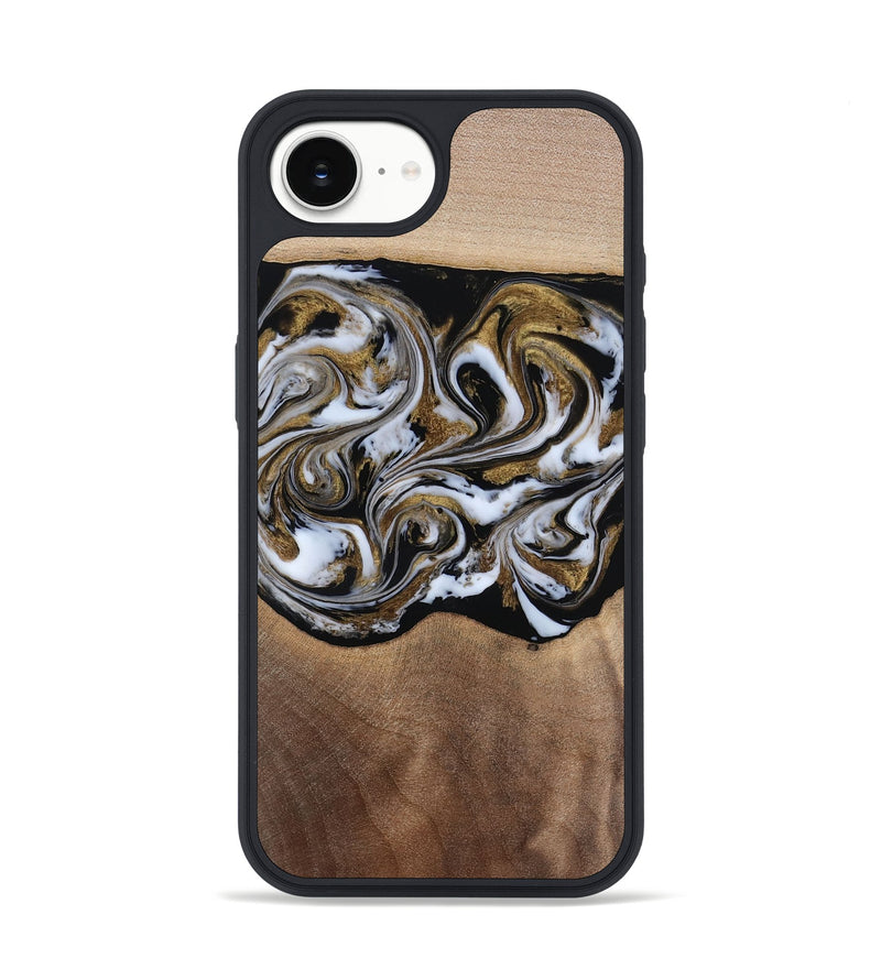 iPhone 16e Wood Phone Case - Anjali (Black & White, 815308)