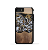 iPhone SE Wood Phone Case - Anjali (Black & White, 815308)