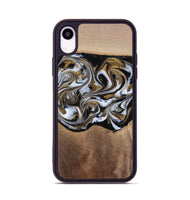 iPhone Xr Wood Phone Case - Anjali (Black & White, 815308)