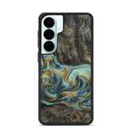 Galaxy S26 Plus Wood Phone Case - Oren (Teal & Gold, 815309)