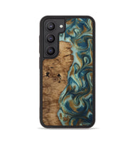 Galaxy S23 Wood Phone Case - Karly (Teal & Gold, 815310)