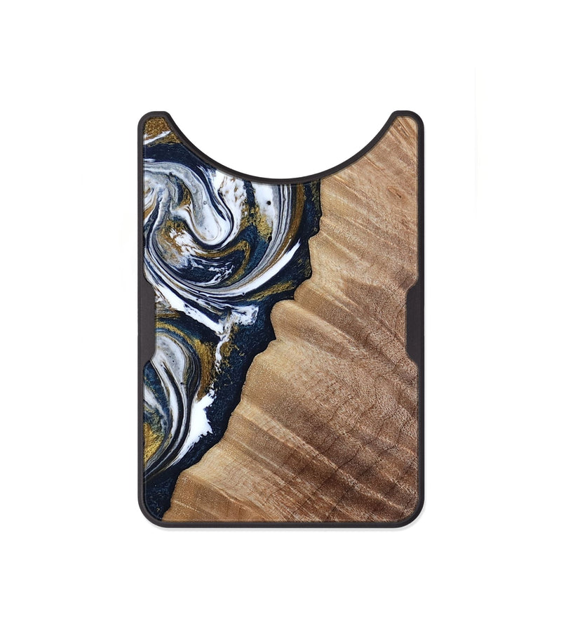 Alloy Wood Wallet - Alondra (Teal & Gold, 815314)
