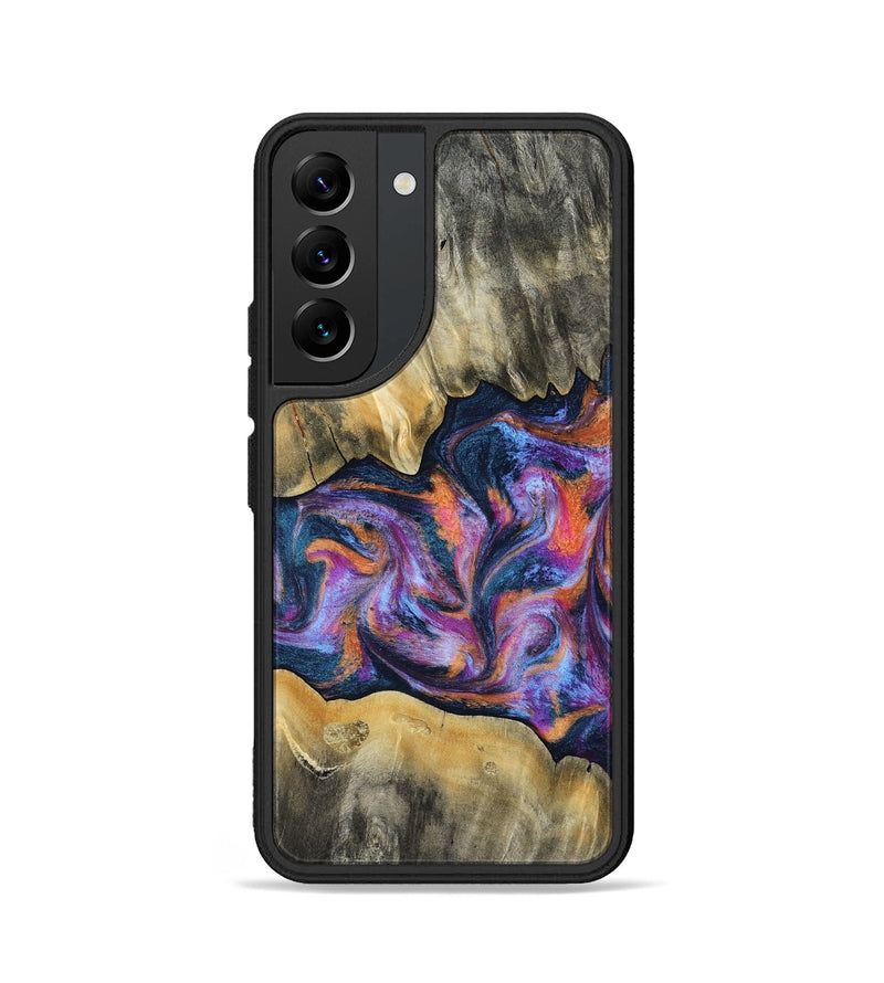 Galaxy S22 Wood Phone Case - Elma (Blue, 815337)
