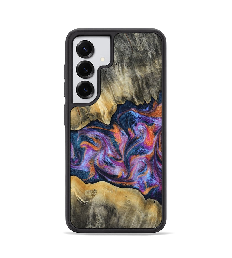 Galaxy S25 Wood Phone Case - Elma (Blue, 815337)