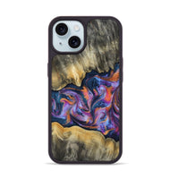 iPhone 15 Wood Phone Case - Elma (Blue, 815337)