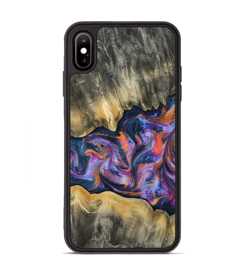 iPhone Xs Max Wood Phone Case - Elma (Blue, 815337)