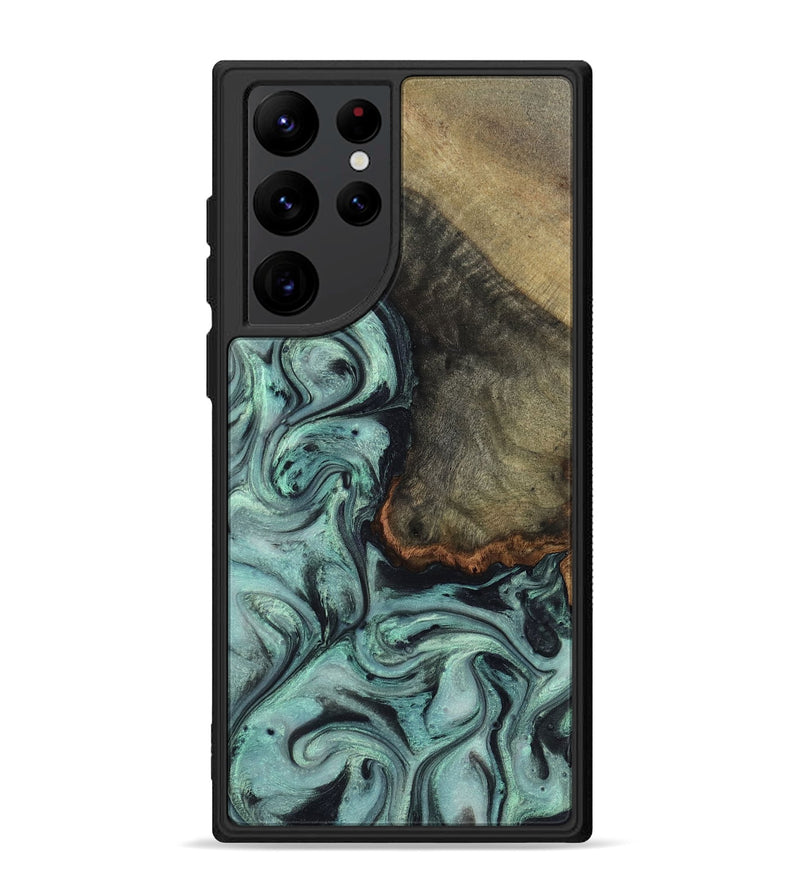 Galaxy S22 Ultra Wood Phone Case - Enzo (Green, 815344)
