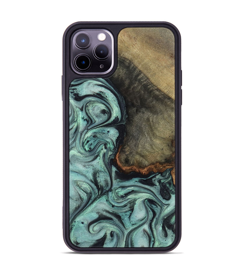iPhone 11 Pro Max Wood Phone Case - Enzo (Green, 815344)