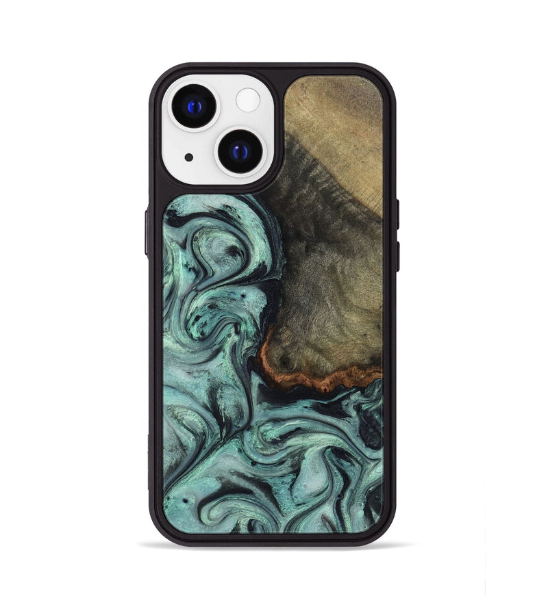 iPhone 13 Wood Phone Case - Enzo (Green, 815344)