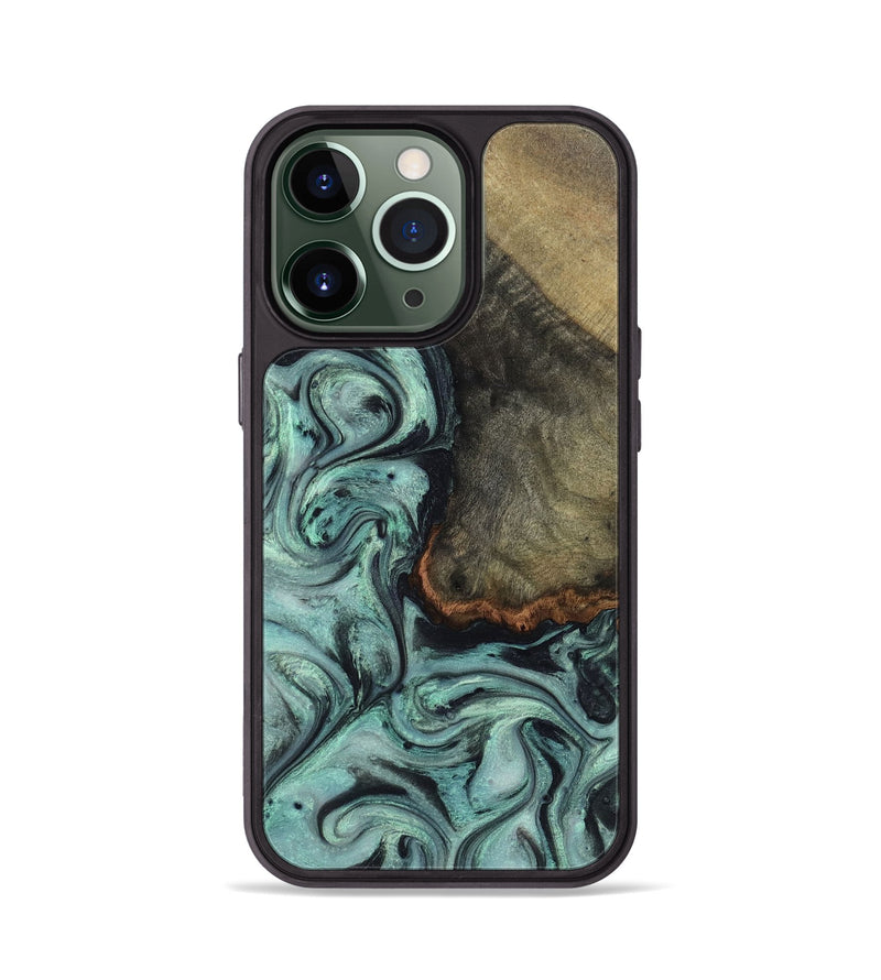 iPhone 13 Pro Wood Phone Case - Enzo (Green, 815344)