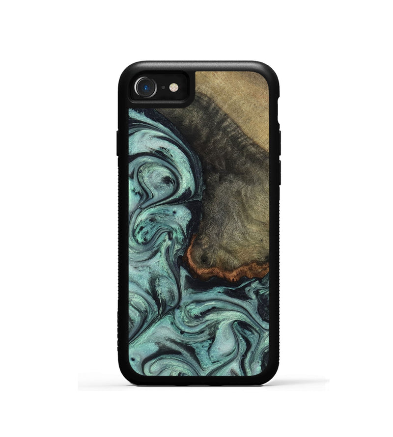 iPhone SE Wood Phone Case - Enzo (Green, 815344)