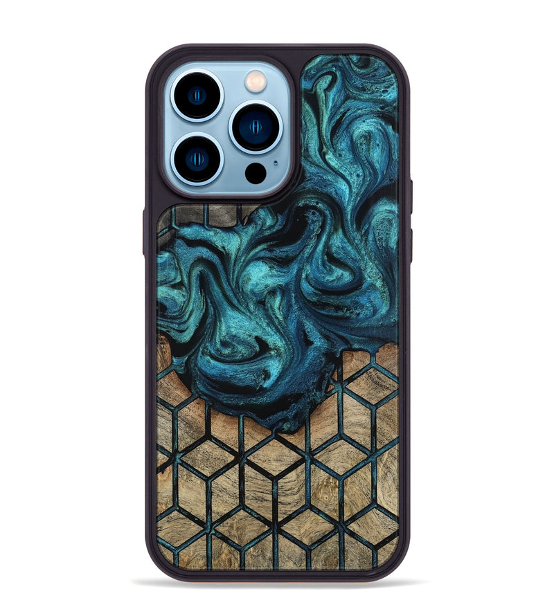 iPhone 14 Pro Max Wood Phone Case - Dorotha (Pattern, 815357)