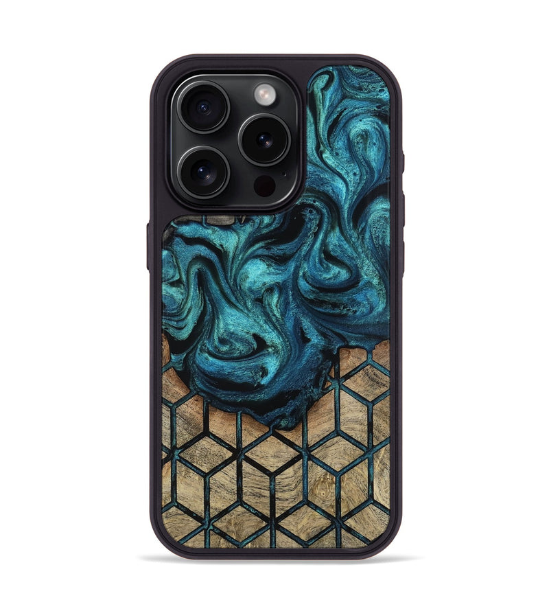 iPhone 15 Pro Wood Phone Case - Dorotha (Pattern, 815357)