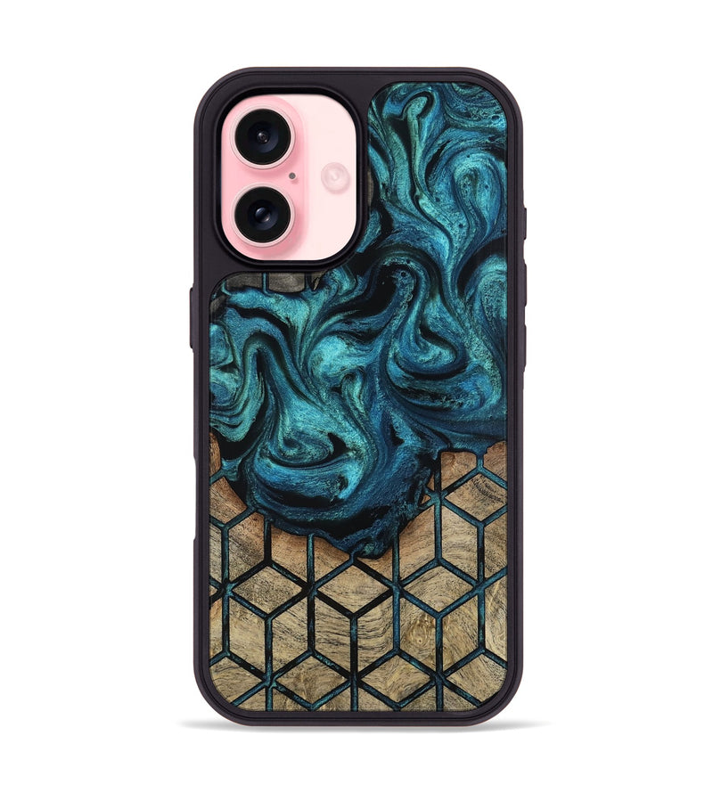 iPhone 16 Wood Phone Case - Dorotha (Pattern, 815357)