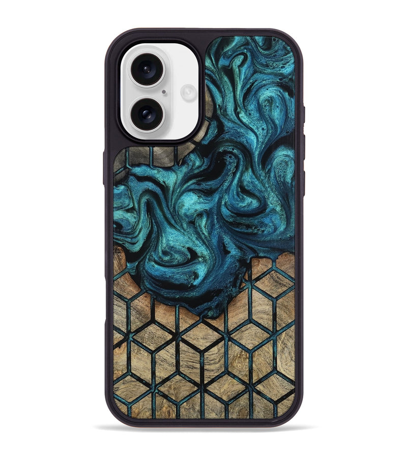 iPhone 16 Plus Wood Phone Case - Dorotha (Pattern, 815357)