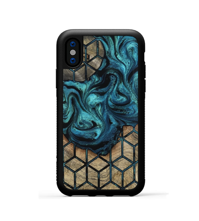 iPhone Xs Wood Phone Case - Dorotha (Pattern, 815357)