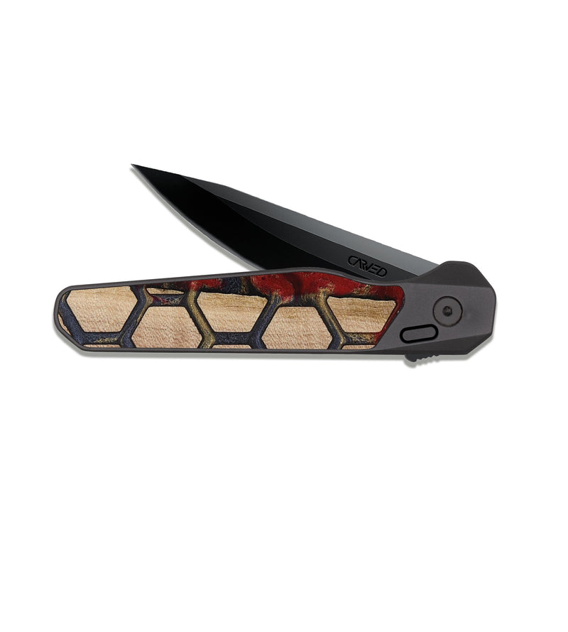 EDC Dark Slate Wood Pocket Knife - Odell (Pattern, 815388)