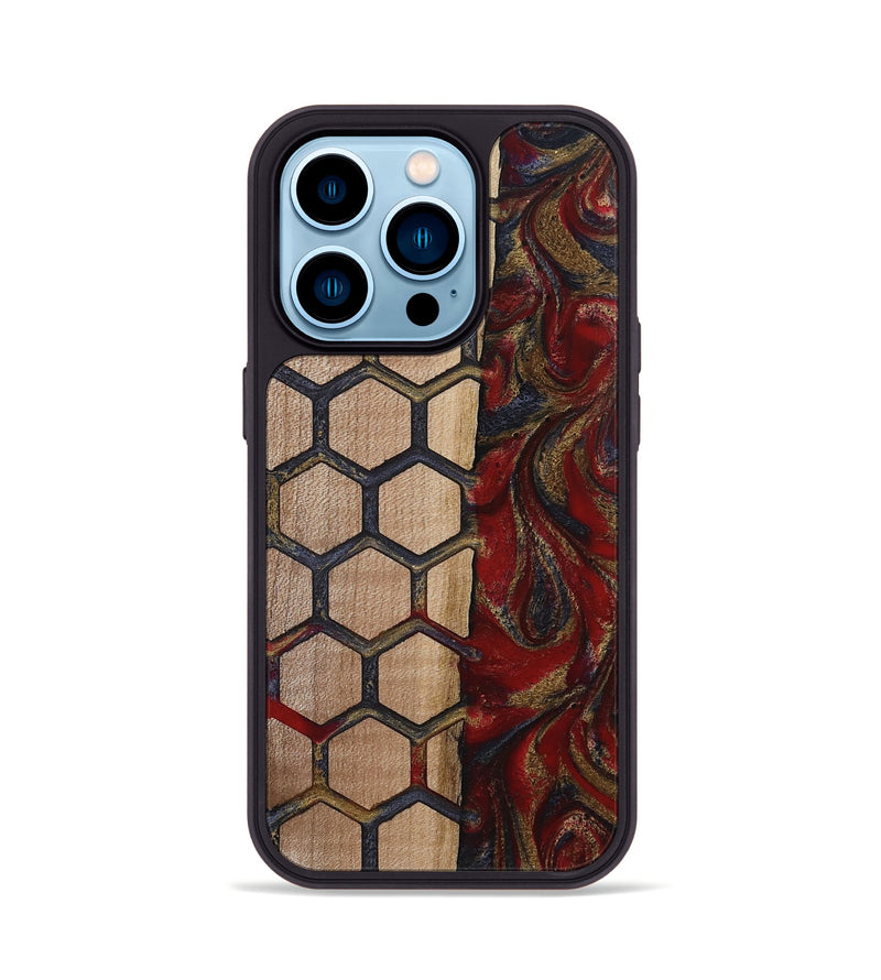 iPhone 14 Pro Wood Phone Case - Odell (Pattern, 815388)