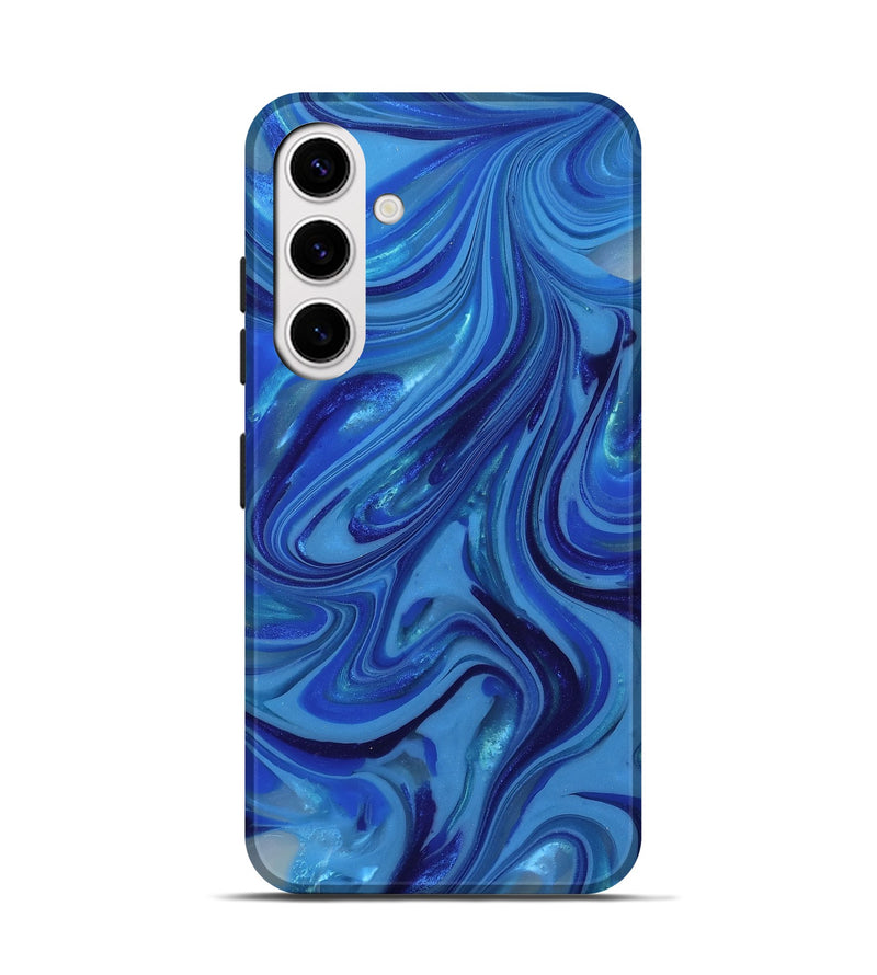 Galaxy S25 ResinArt Live Edge Phone Case - Theda (Blue, 815438)