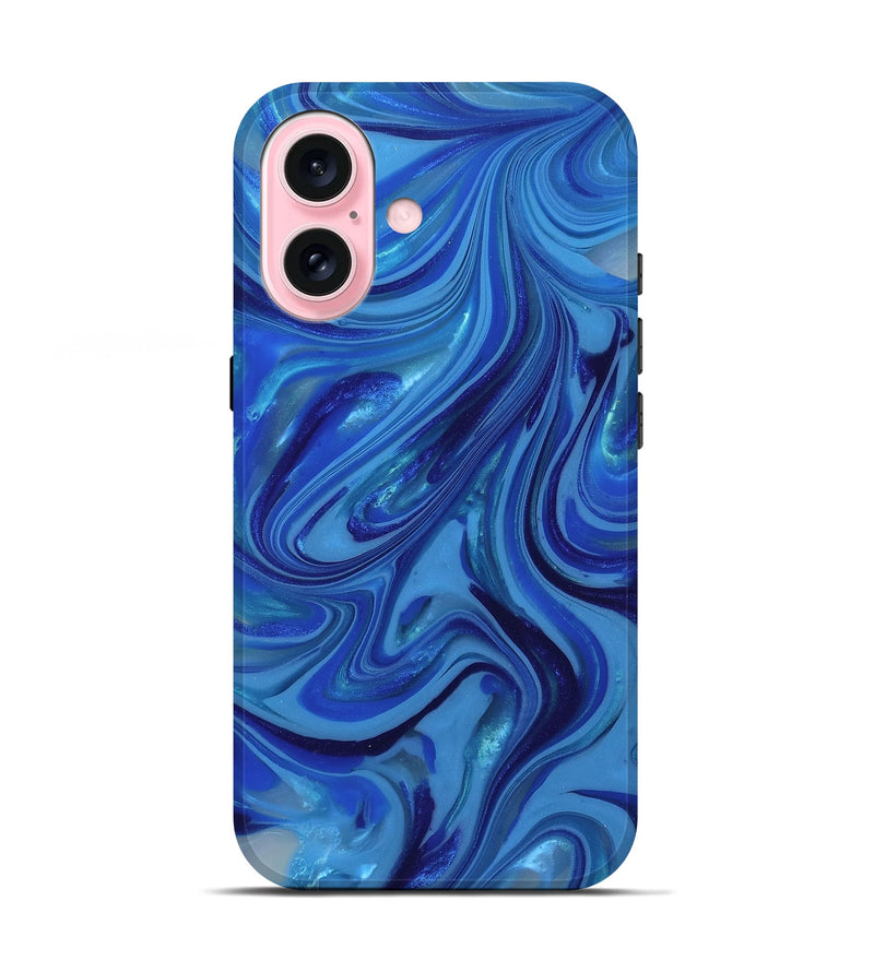 iPhone 17 ResinArt Live Edge Phone Case - Theda (Blue, 815438)