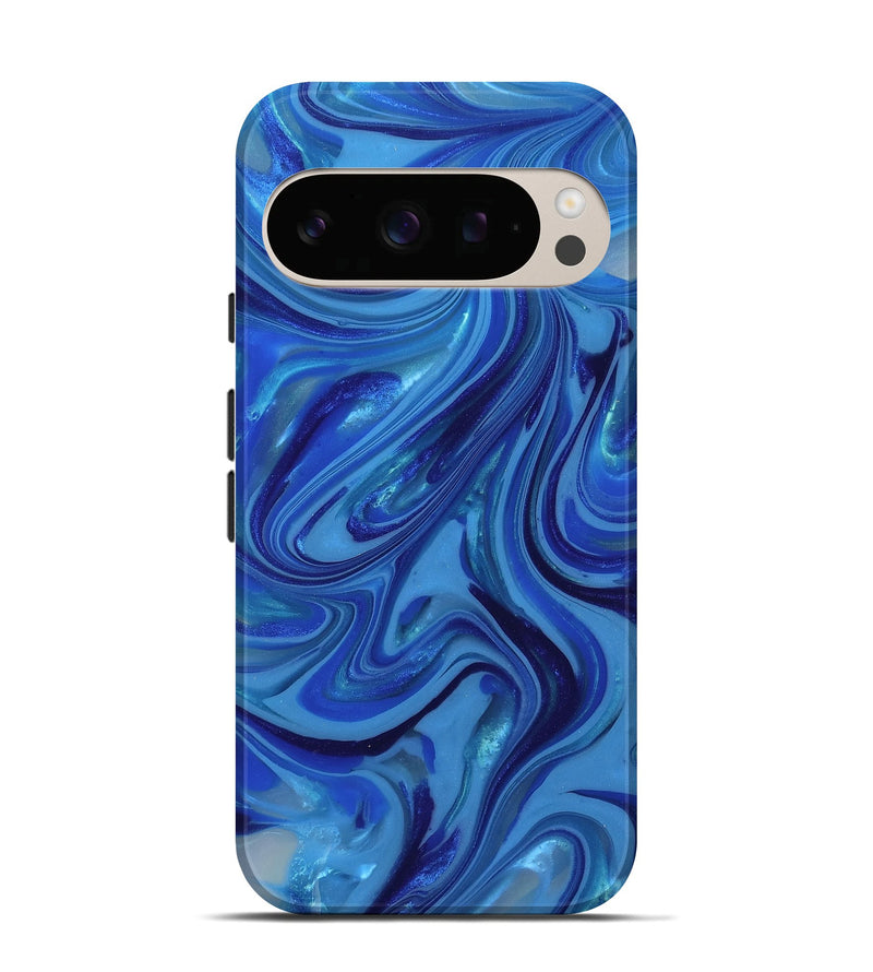 Pixel 10 Pro ResinArt Live Edge Phone Case - Theda (Blue, 815438)