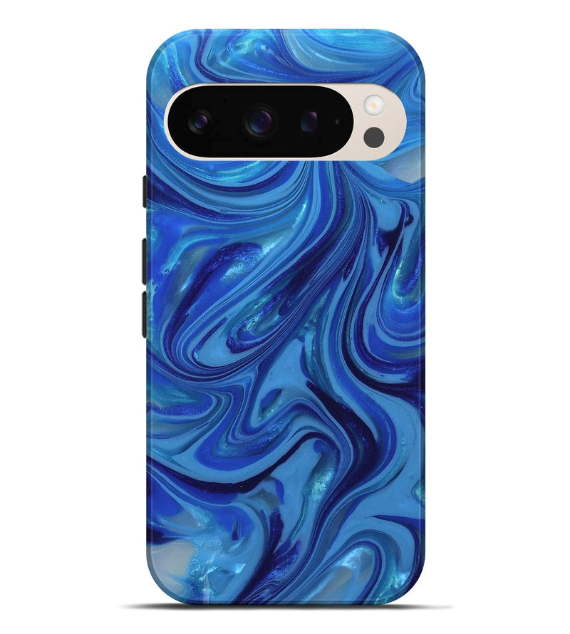 Pixel 10 Pro XL ResinArt Live Edge Phone Case - Theda (Blue, 815438)
