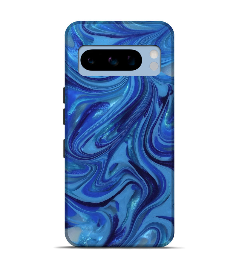 Pixel 8 Pro ResinArt Live Edge Phone Case - Theda (Blue, 815438)