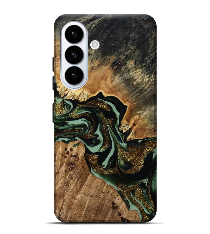 Galaxy S26 Plus Wood Live Edge Phone Case - Otto (Green, 815439)
