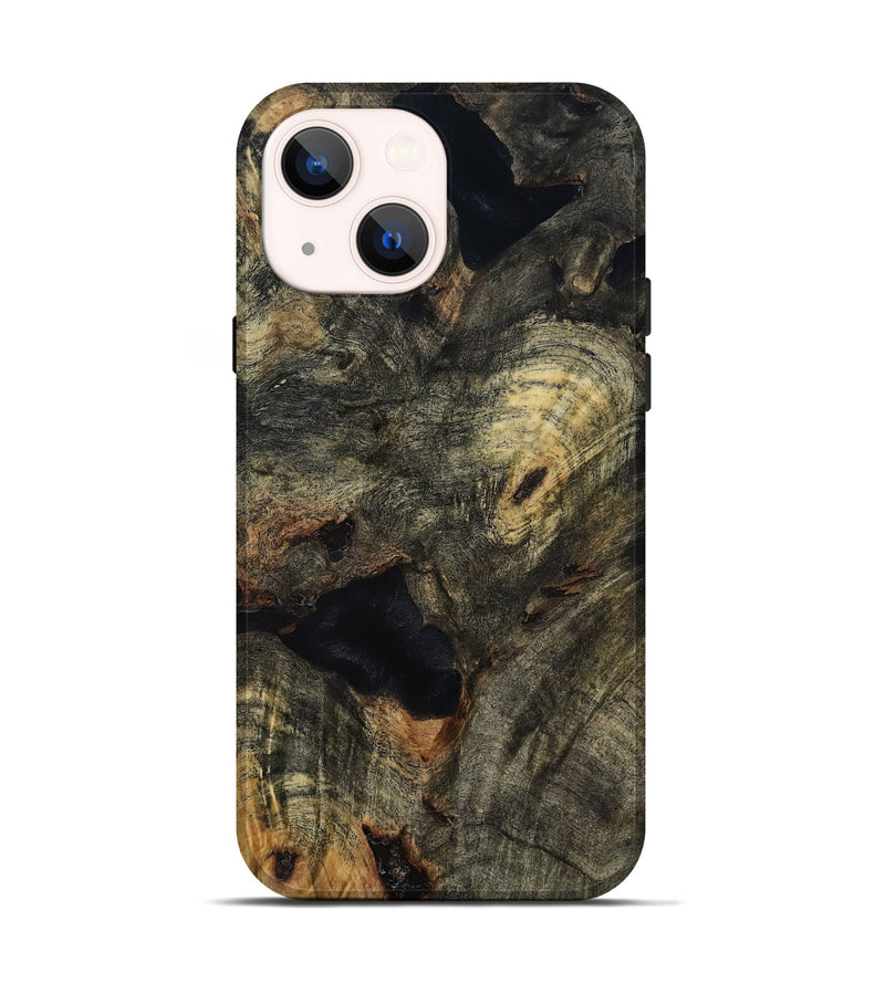 iPhone 14 Wood Live Edge Phone Case - Zain (Clear, 815440)