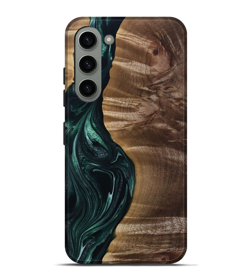 Galaxy S23 Plus Wood Live Edge Phone Case - Kenzie (Green, 815442)