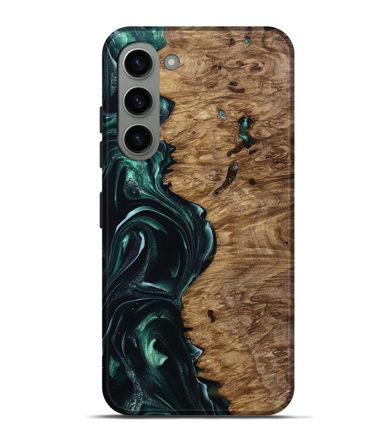 Galaxy S23 Plus Wood Live Edge Phone Case - Buford (Green, 815443)
