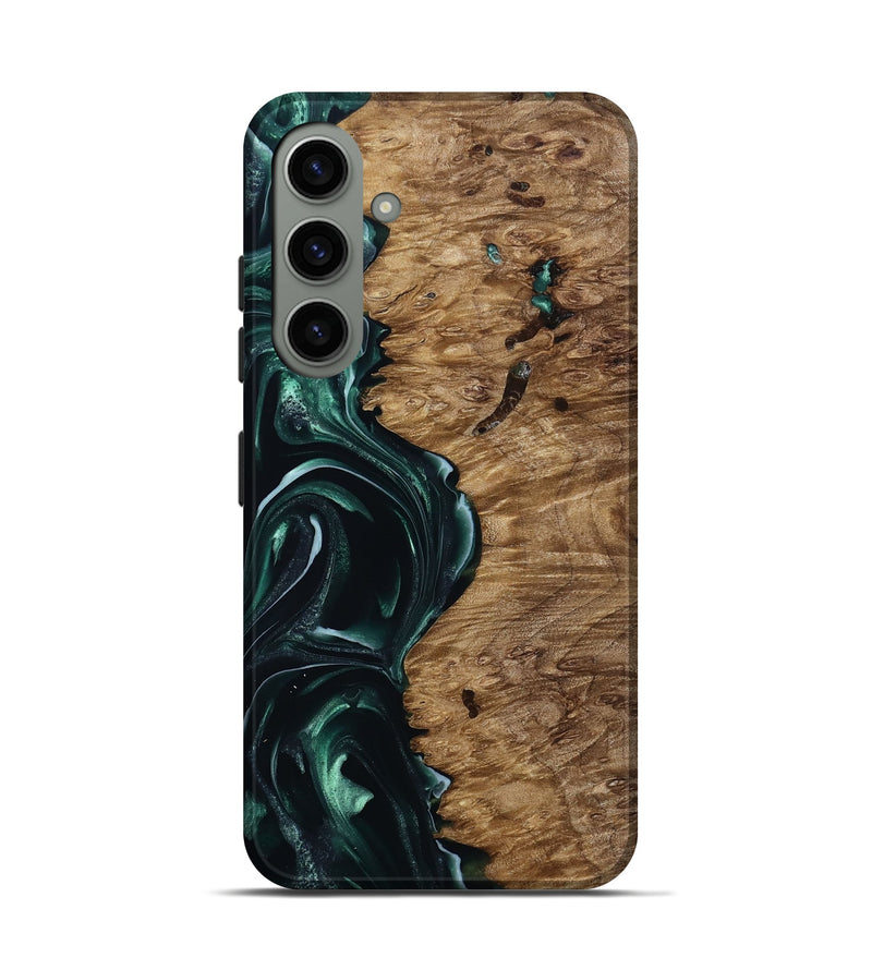 Galaxy S24 Wood Live Edge Phone Case - Buford (Green, 815443)