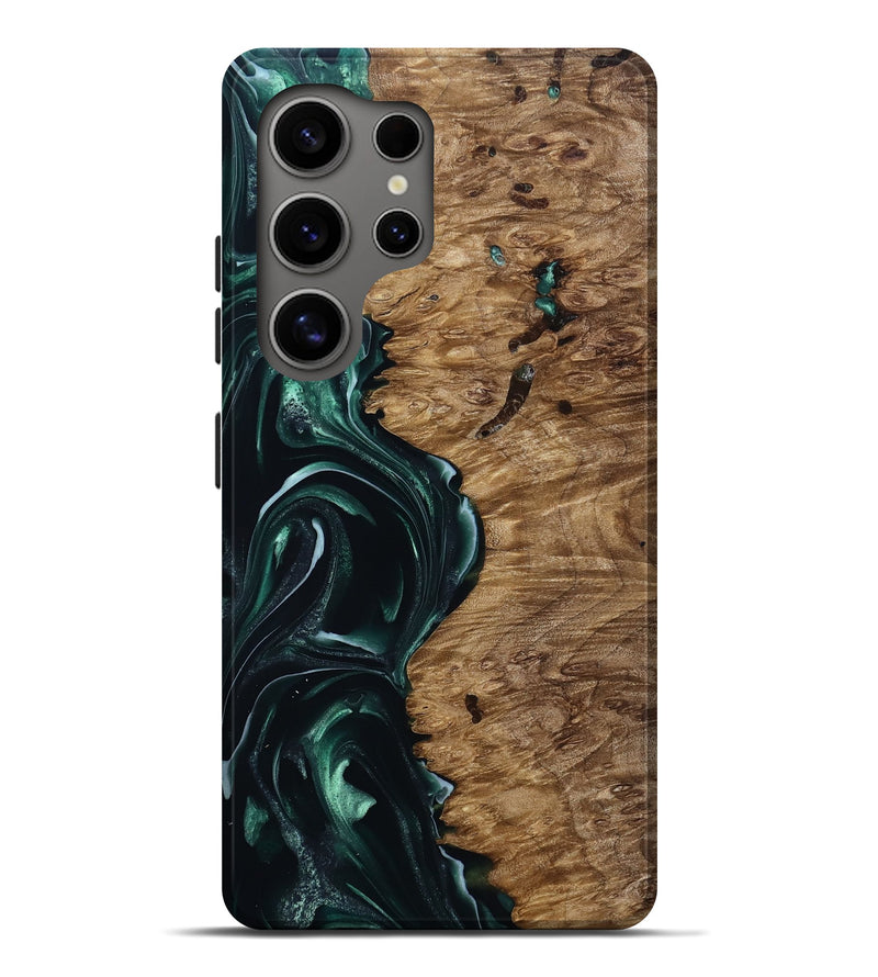 Galaxy S25 Ultra Wood Live Edge Phone Case - Buford (Green, 815443)