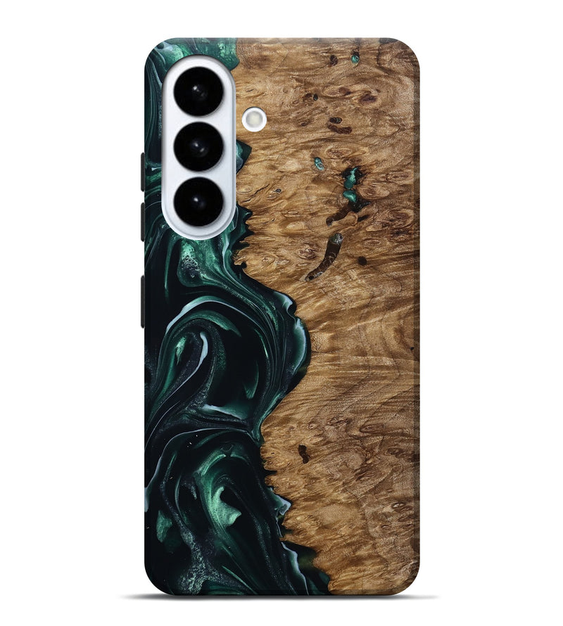 Galaxy S26 Plus Wood Live Edge Phone Case - Buford (Green, 815443)