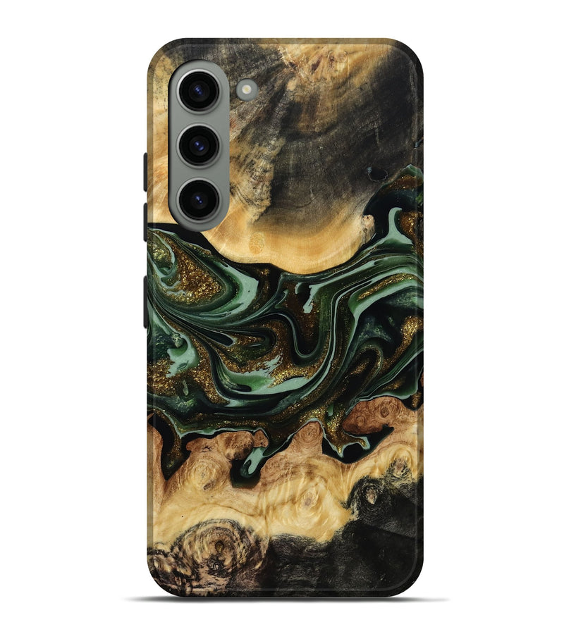 Galaxy S23 Plus Wood Live Edge Phone Case - Jaclyn (Green, 815448)