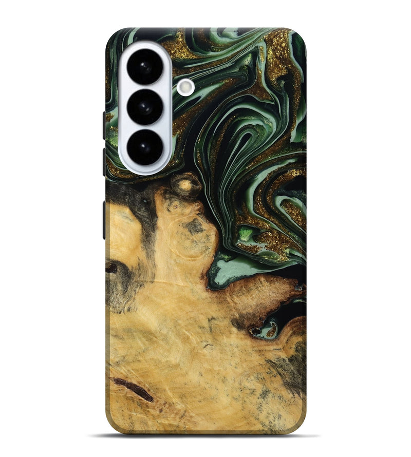 Galaxy S26 Plus Wood Live Edge Phone Case - Gunnar (Green, 815459)