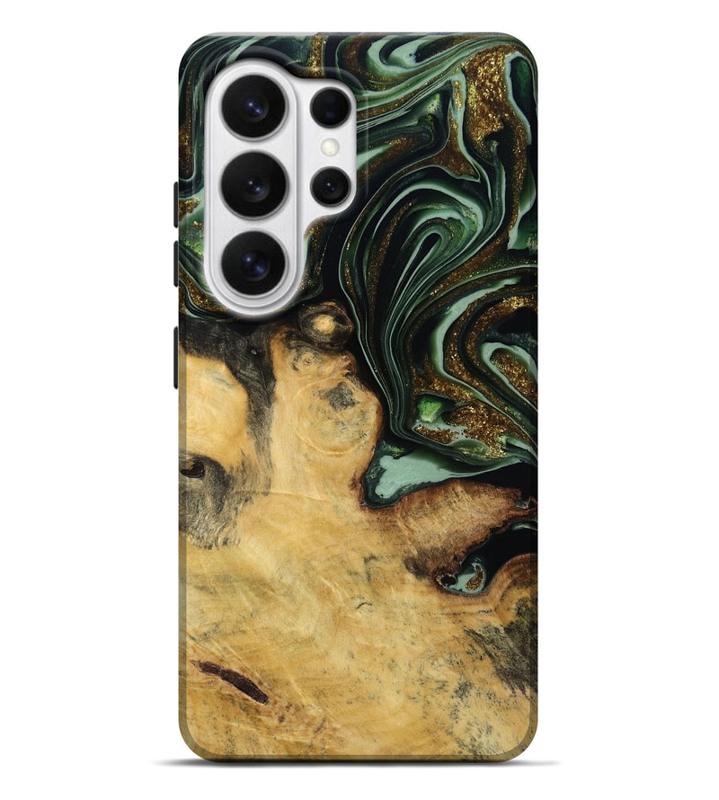 Galaxy S26 Ultra Wood Live Edge Phone Case - Gunnar (Green, 815459)