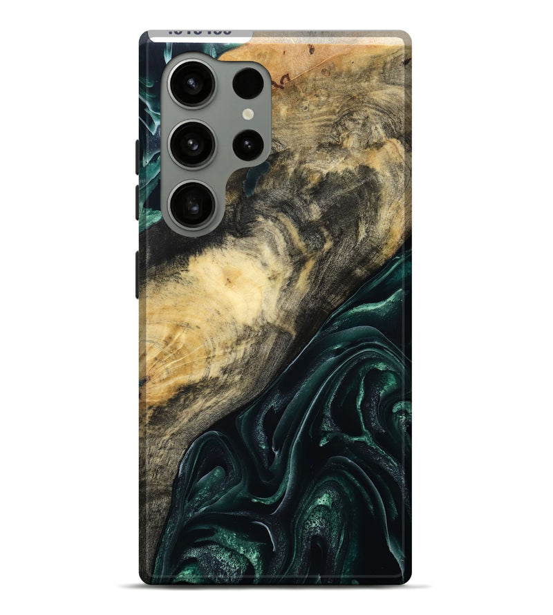 Galaxy S24 Ultra Wood Live Edge Phone Case - Nancy (Green, 815460)