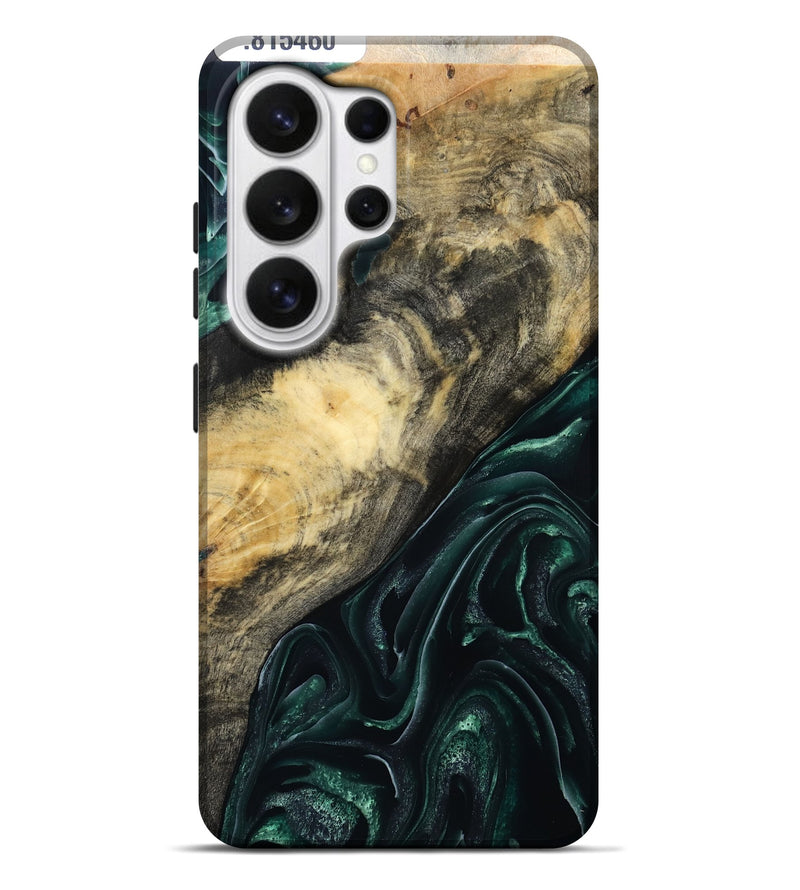 Galaxy S26 Ultra Wood Live Edge Phone Case - Nancy (Green, 815460)