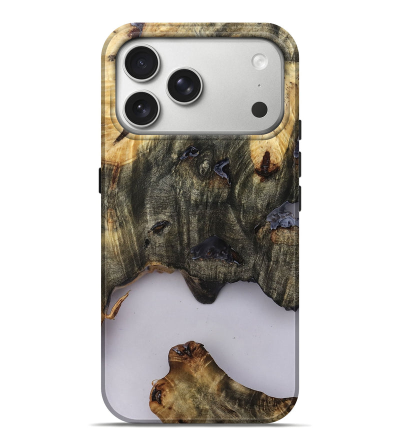 iPhone 17 Pro Max Wood Live Edge Phone Case - Elmo (Clear, 815462)