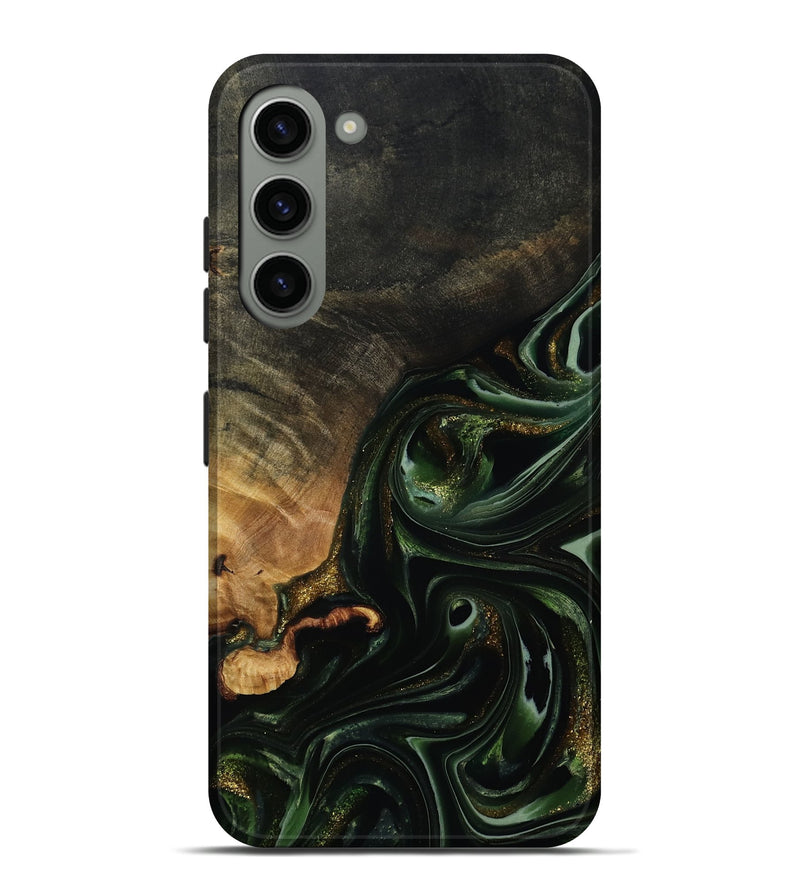 Galaxy S23 Plus Wood Live Edge Phone Case - Cordie (Green, 815463)