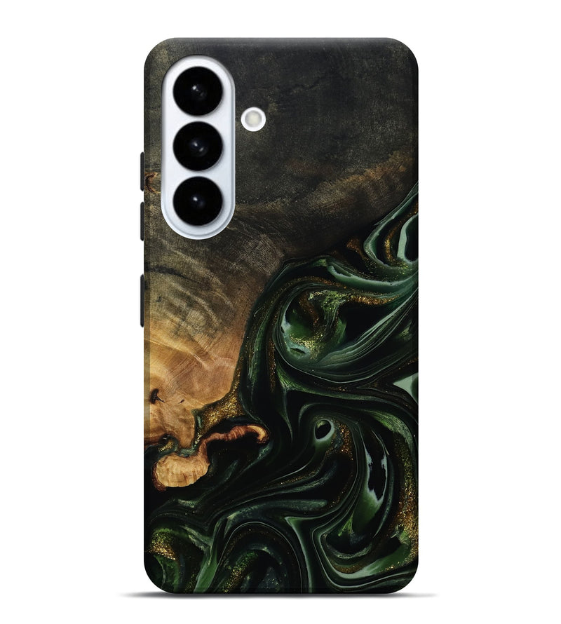 Galaxy S26 Plus Wood Live Edge Phone Case - Cordie (Green, 815463)