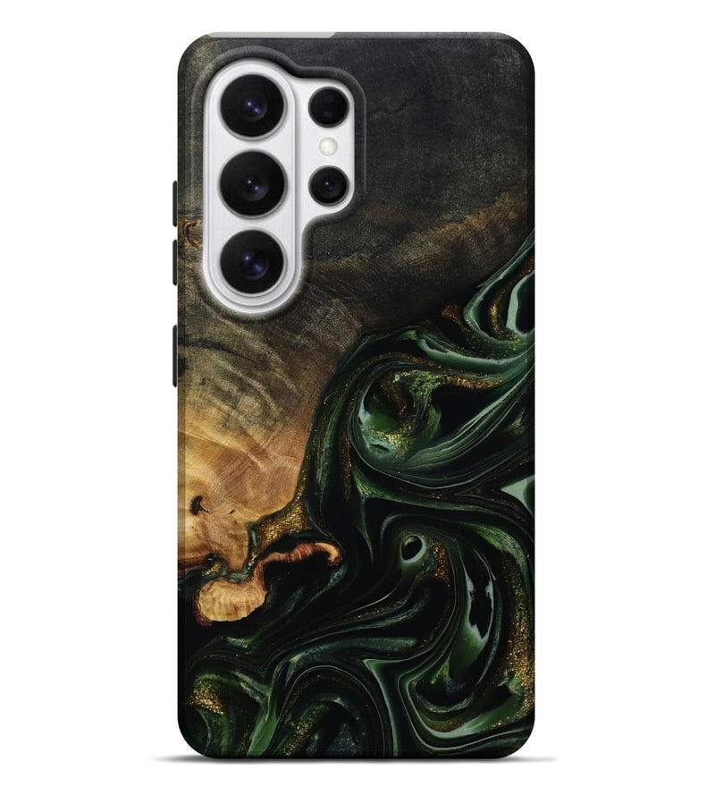 Galaxy S26 Ultra Wood Live Edge Phone Case - Cordie (Green, 815463)