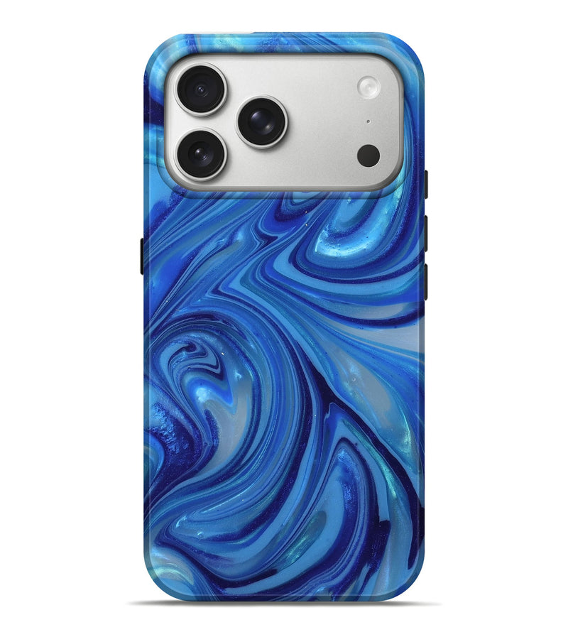 iPhone 17 Pro Max ResinArt Live Edge Phone Case - Judah (Blue, 815464)