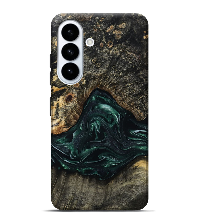 Galaxy S26 Plus Wood Live Edge Phone Case - Abagail (Green, 815468)