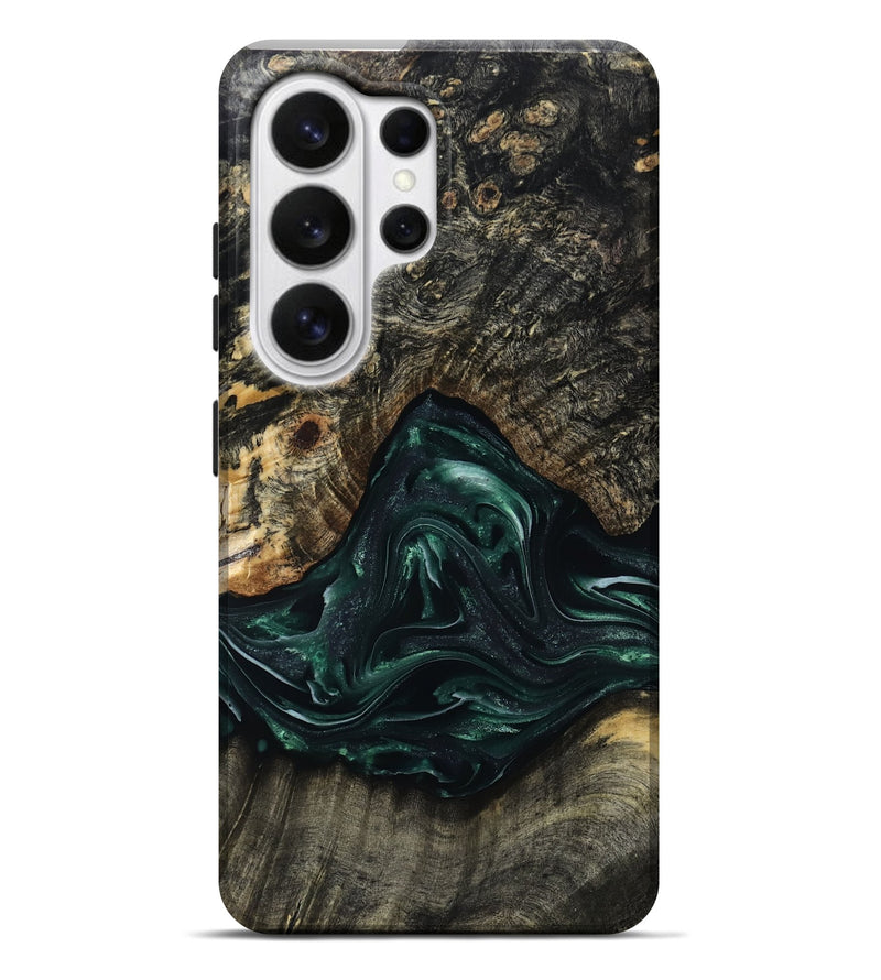 Galaxy S26 Ultra Wood Live Edge Phone Case - Abagail (Green, 815468)