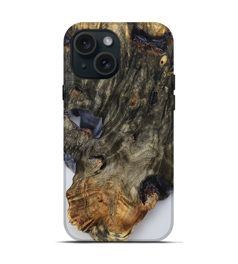 iPhone 15 Wood Live Edge Phone Case - Isadore (Clear, 815470)