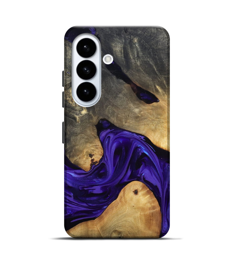 Galaxy S26 Wood Live Edge Phone Case - Danika (Purple, 815471)