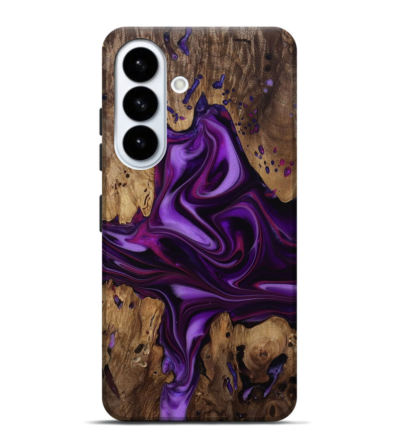 Galaxy S26 Plus Wood Live Edge Phone Case - Giselle (Purple, 815473)