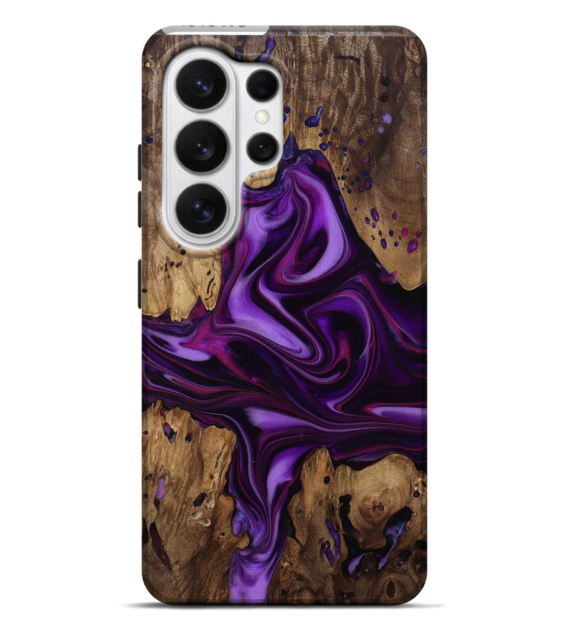 Galaxy S26 Ultra Wood Live Edge Phone Case - Giselle (Purple, 815473)